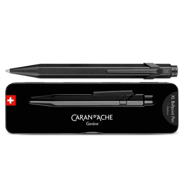 Caran d'Ache, Kugelschreiber, XL, 849 black code, schwarz, side